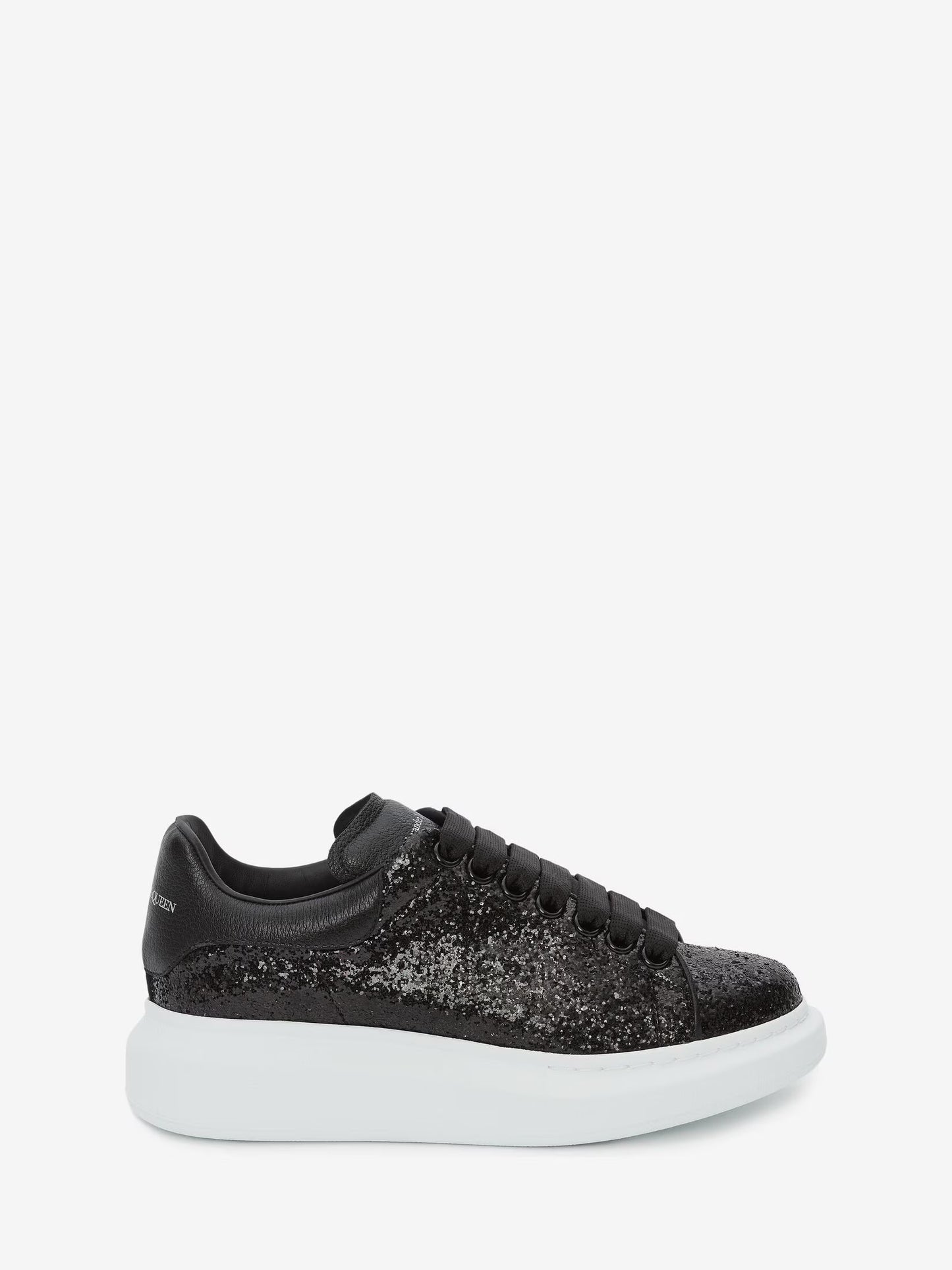 Alexander McQueen - Womens Glitter Oversized Sneaker in Black