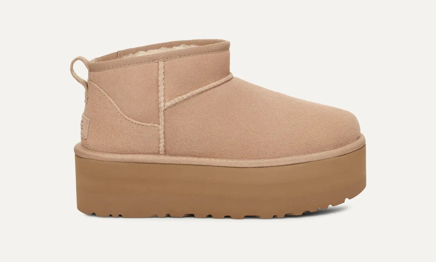 UGG Classic Ultra Mini Platform Bot - Sand Bej