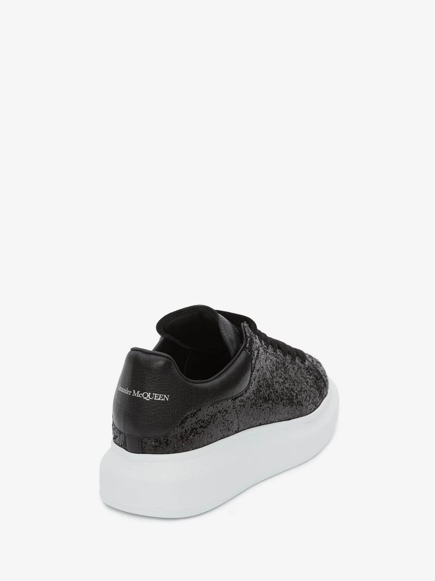 Alexander McQueen - Womens Glitter Oversized Sneaker in Black