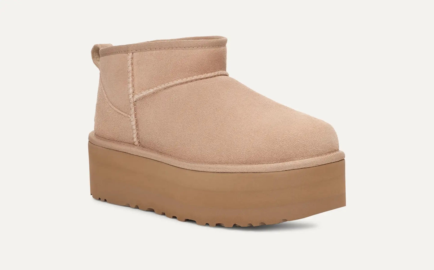 UGG Classic Ultra Mini Platform Bot - Sand Bej